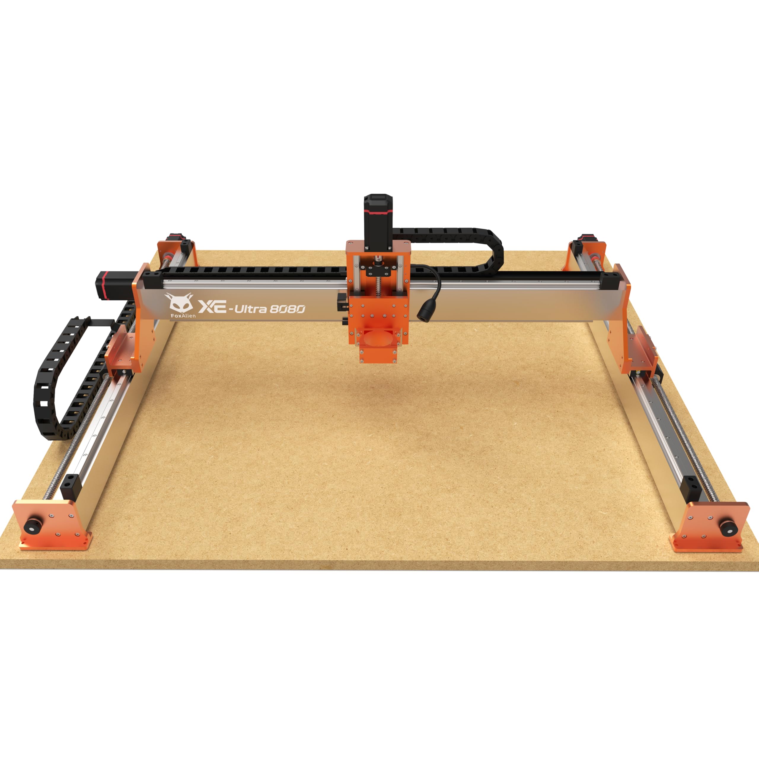 Photo 1 of FoxAlien XE-Ultra 8080 CNC Router Machine with NEMA 23 Closed-loop Stepper Motor, Large Size Benchtop Engraving Milling Machine for Woodworking, Aluminum, Acrylic, Carbon Fiber DIY Cutting