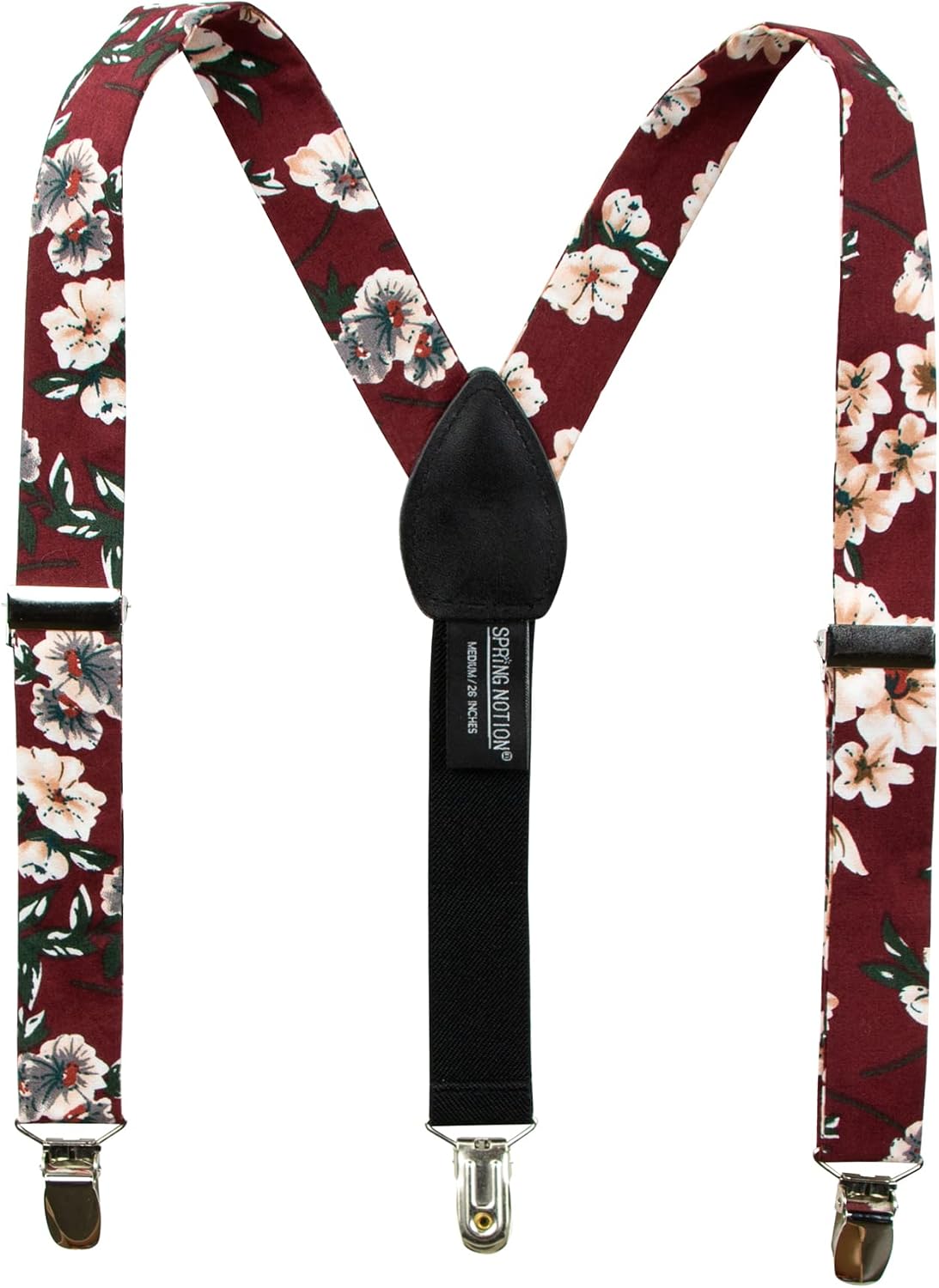 Spring Notion Boys' Cotton Floral Suspenders For Kids Toddlers Infants