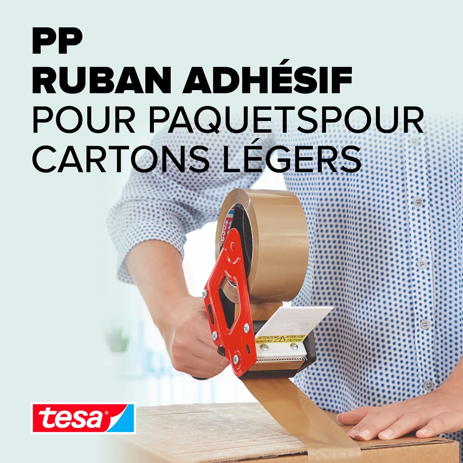 Ruban Adhésif tesapack 64014 Marron 6 Rouleaux 66 m