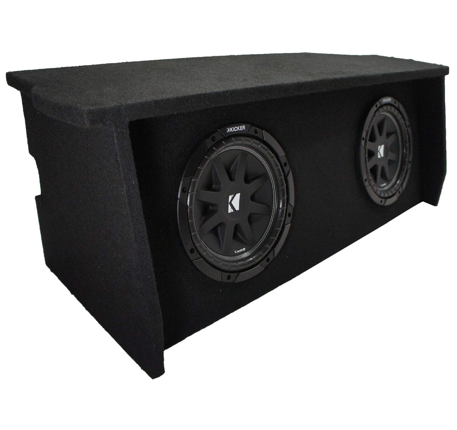 American Sound Connection ASC JW2X10-0717-AR Compatible with Jeep Wrangler 2007-UP 2 Door Dual 10
