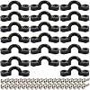 Kayak Pad Eye Kit, 10PCS Nylon Bungee Deck Loops Tie Down Pad Eye with 20 Screws for Boat Kayak Deck Rigging Kit