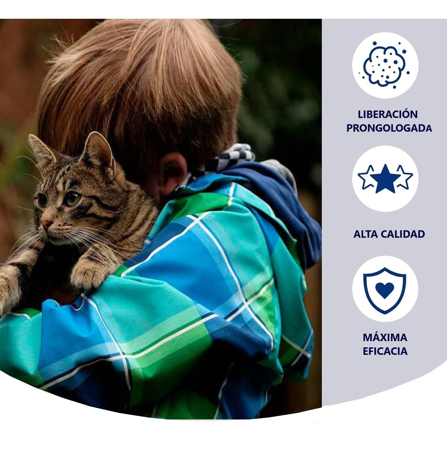Collar Antiparasitario Gatos y Perros - Desparasitante Gatos Mosquitos, Pulgas y Garrapatas - Collar Antipulgas Gato, Desparasitacion Gato -38cm Ajustable, 8 Meses, Repelente Vegetal, Impermeable