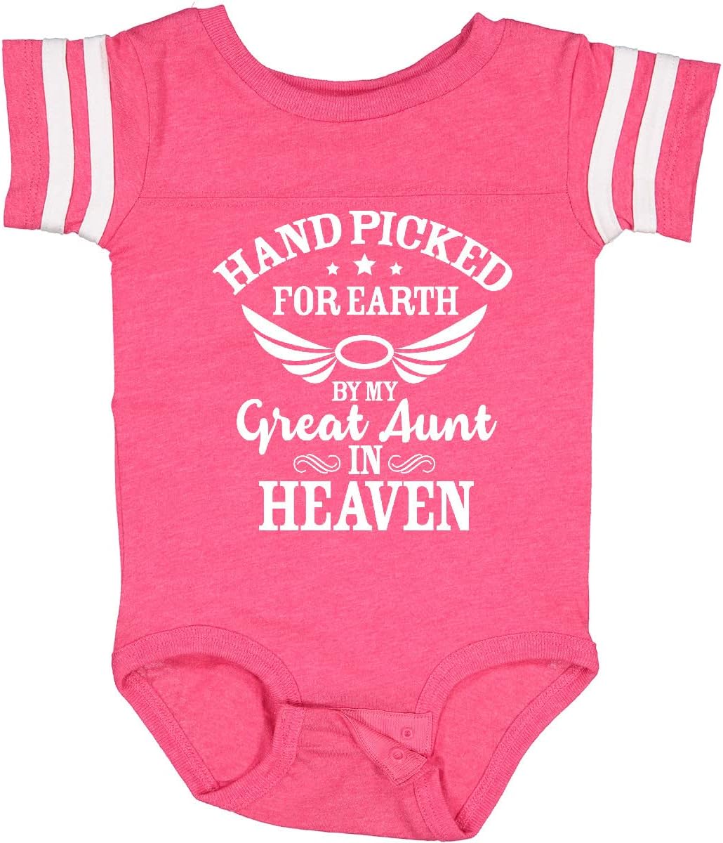 inktastic Handpicked for Earth By My Great Aunt in Heaven Baby Bodysuit