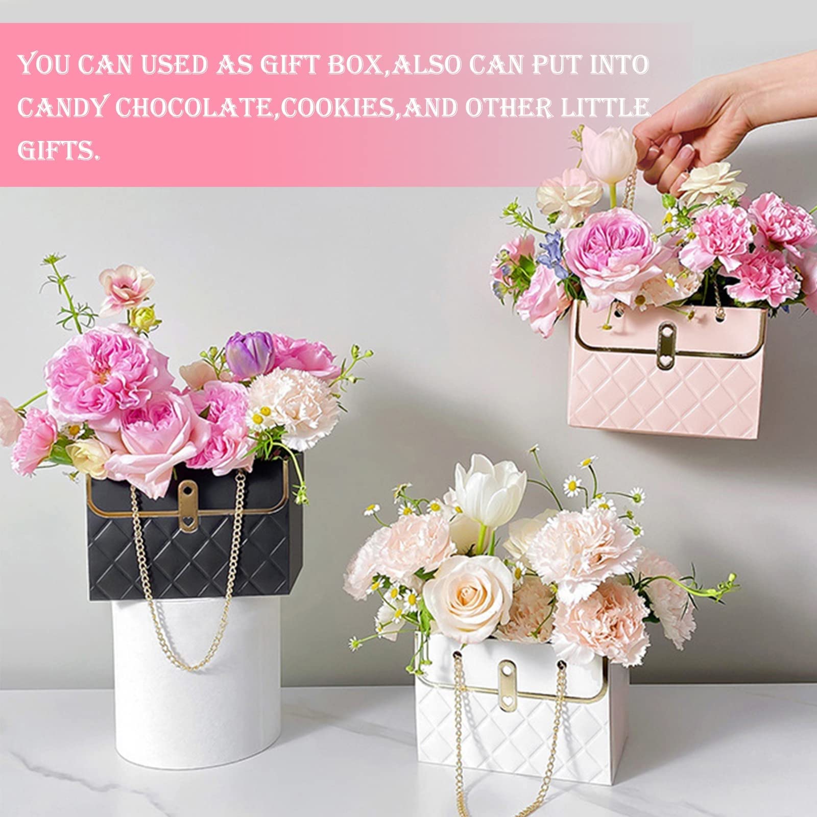 Bolsas De Regalo De Ramo De Flores – Cajas De Flores Para Arreglos | 8