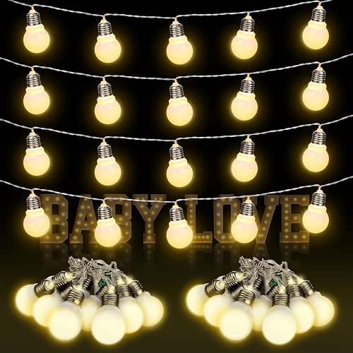 Retisee 4 Pcs Marquee Light String Bulbs13.8 ft Long for