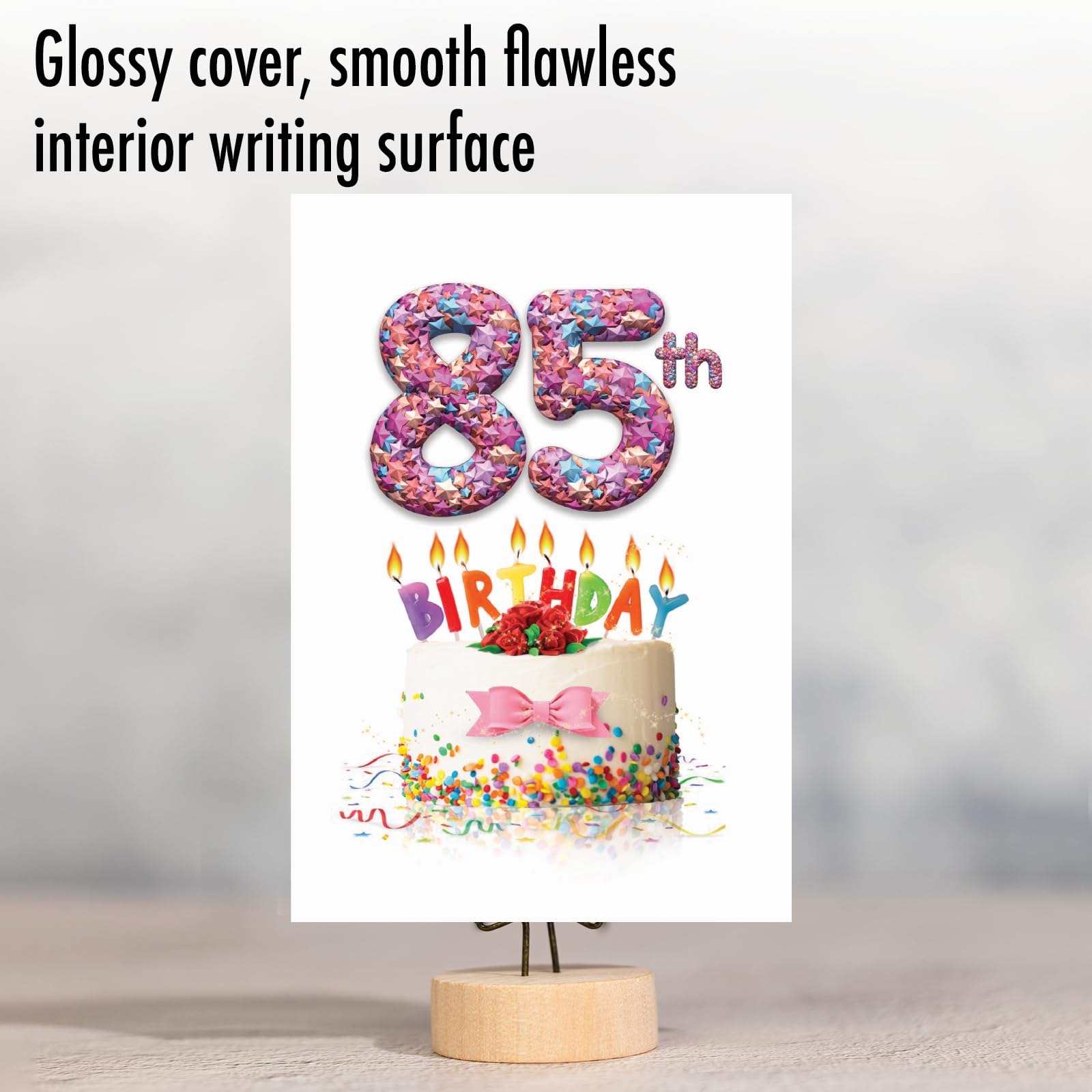 NobleWorks Happy Birthday Karte 85 Jahre - Lustig, Großformatig, Für Großeltern & Eltern