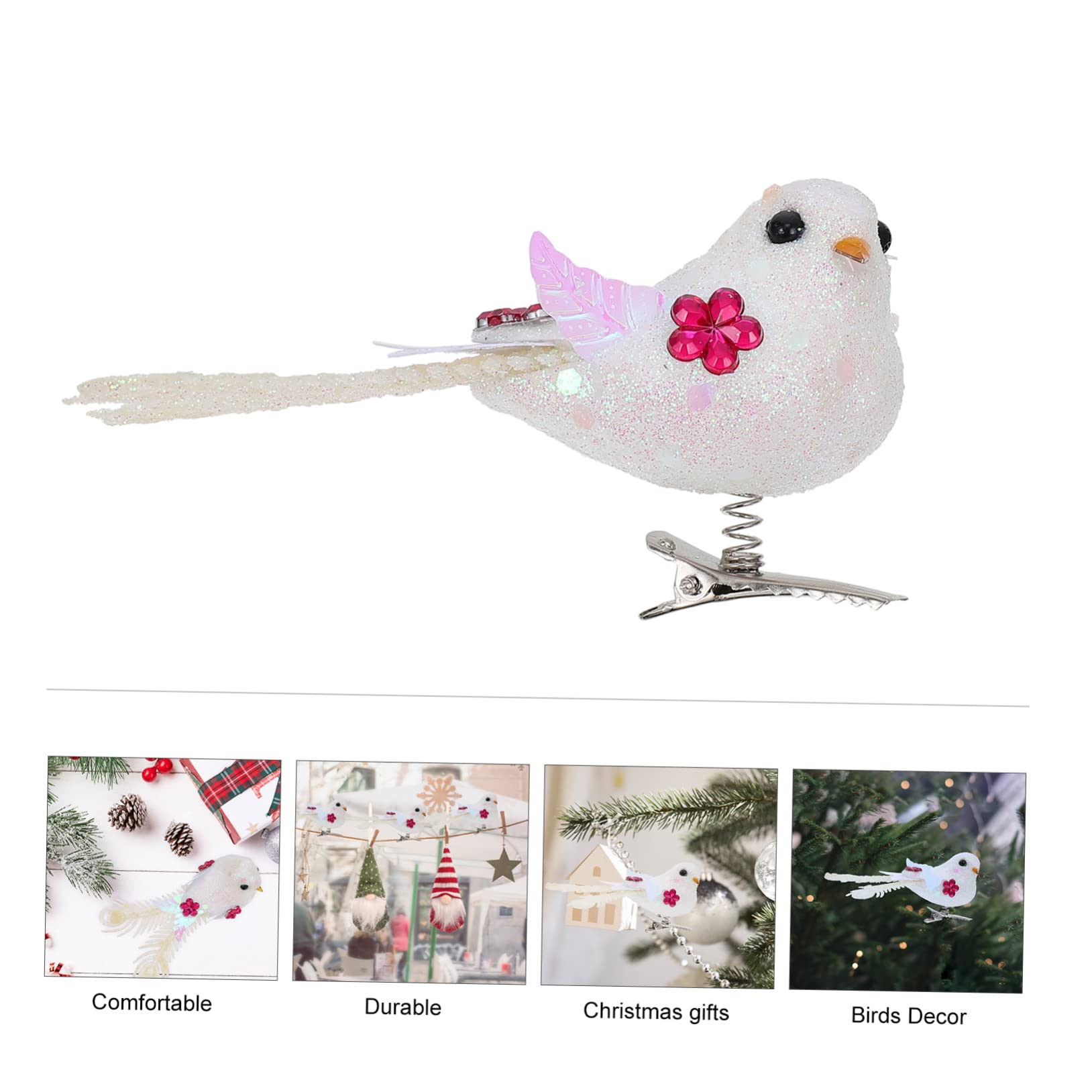 Alipis 5 Set Di Uccelli Simulati Per Decorazioni Per Lalbero Di Natale Uccelli Per Decorazioni Per Ufficio E Casa 6 Pezzi * 5