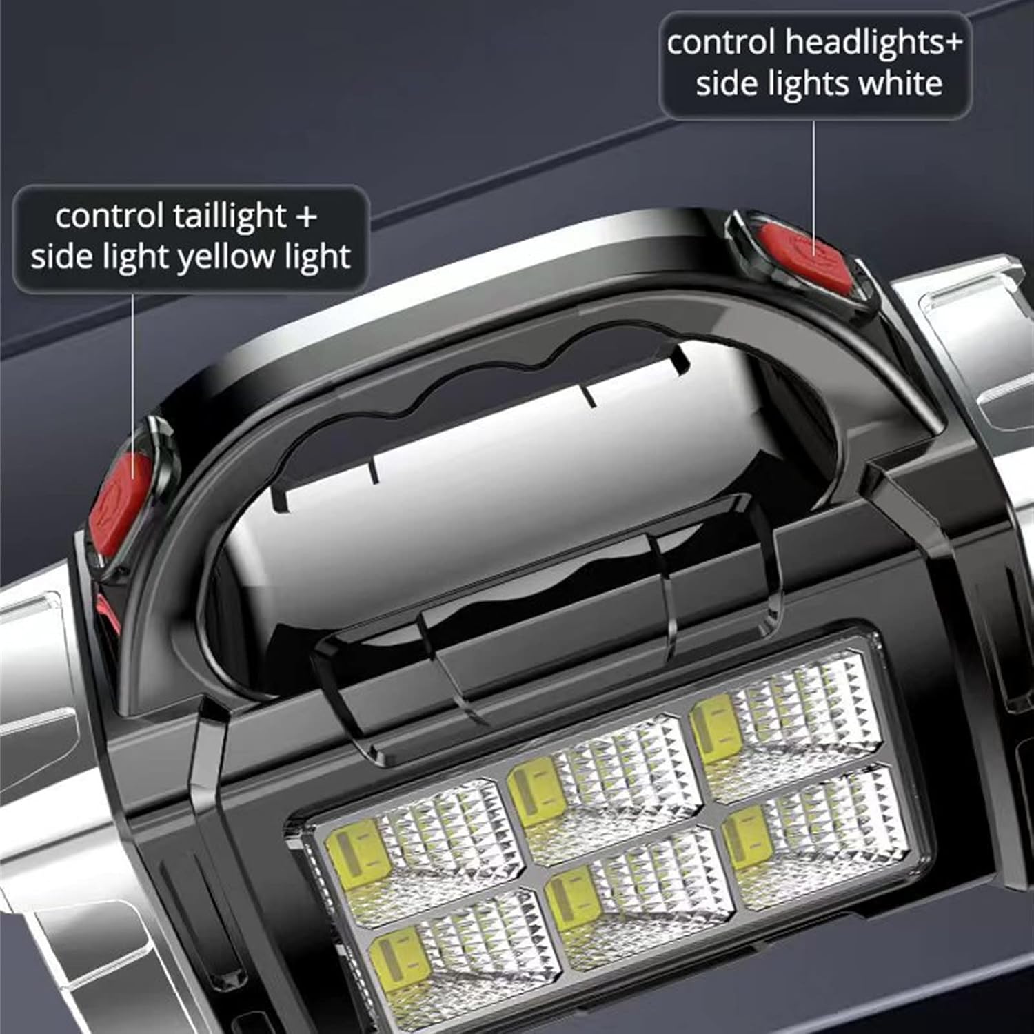 Outdoor Solar Flashlight, Solar Flashlight Rechargeable LED Handheld with COB Sidelight for Home Power Failure, Outdoor, Camping, Hiking, Emergencies (Silver-S)