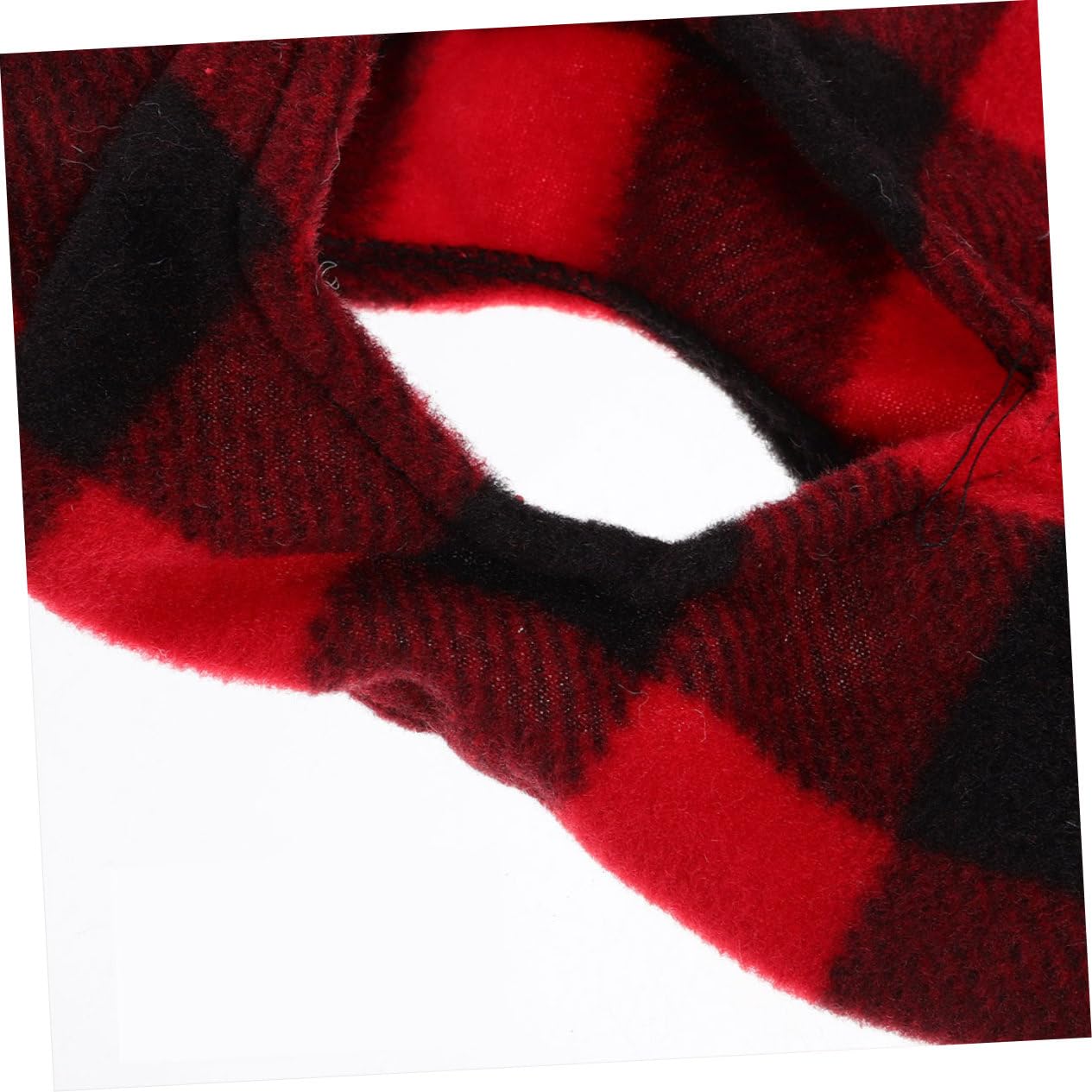 VICASKY Pet Hoodie Dog Winter Vest Soft Warm Fleece Windproof Checkered Decorative Vest Ideal for Holidays Outdoor Activities