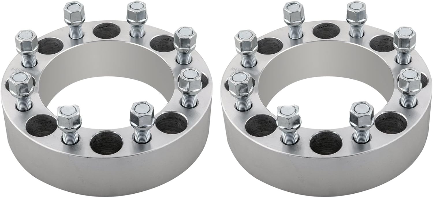 DCVAMOUS 2PC 8x6.5 Wheel Spacers 1.5 Inch with 9/16" Studs Compatible with Dodge 8 Lug 8x165.1 for 1994-2010 R-A-M 2500 3500 | 1988-1998 F250 F350 (Must with 9/16" Lug) | 1975-1986 C20 C30 K20 K30 J20