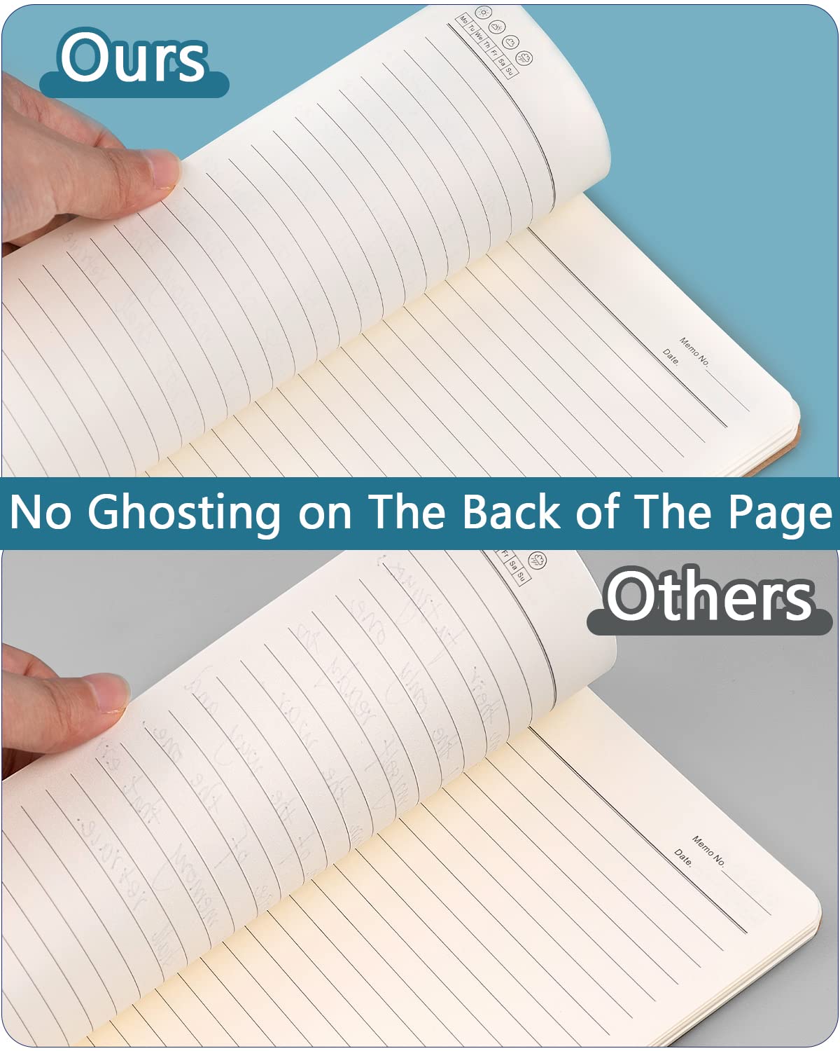 Dynta Spiral Notebooks A5 Lined 20Pcs College Ruled Journals for Work, School and Travel, Good for Students and Office 120 Pages/60 Sheets