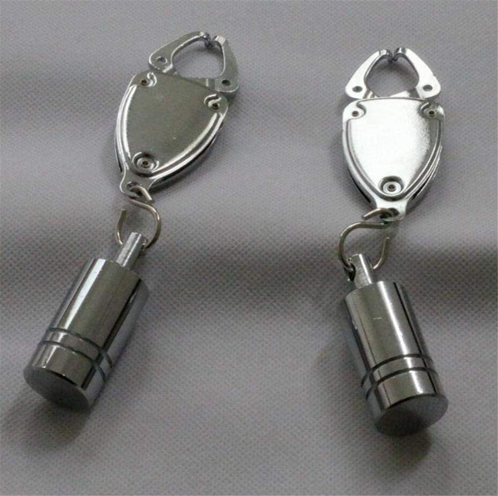 Fetisch Bondage Stahl Brustklemmen/Nipple Clamps für Frauen Paare, 1 Paar Metall Schwer Nippel Klemmen Stimulator mit Anhänger Extrem SM Brüste Klitoris Klammern