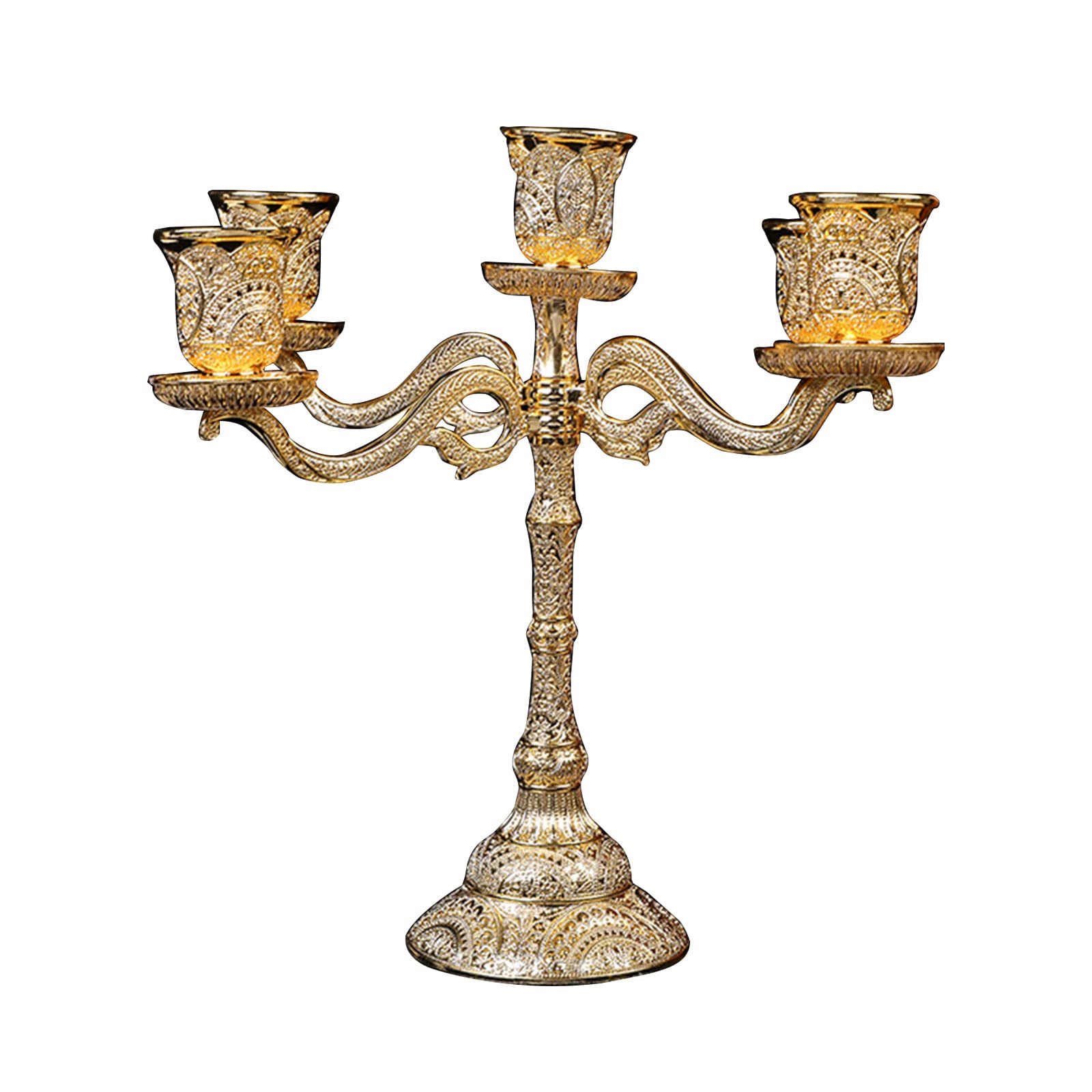 Buxuaaaa Metal Candlestick Taper Holders Decorative Candelabra for Home Wedding Dinning Party Anniversary Stand Metal Holders for Candlesticks