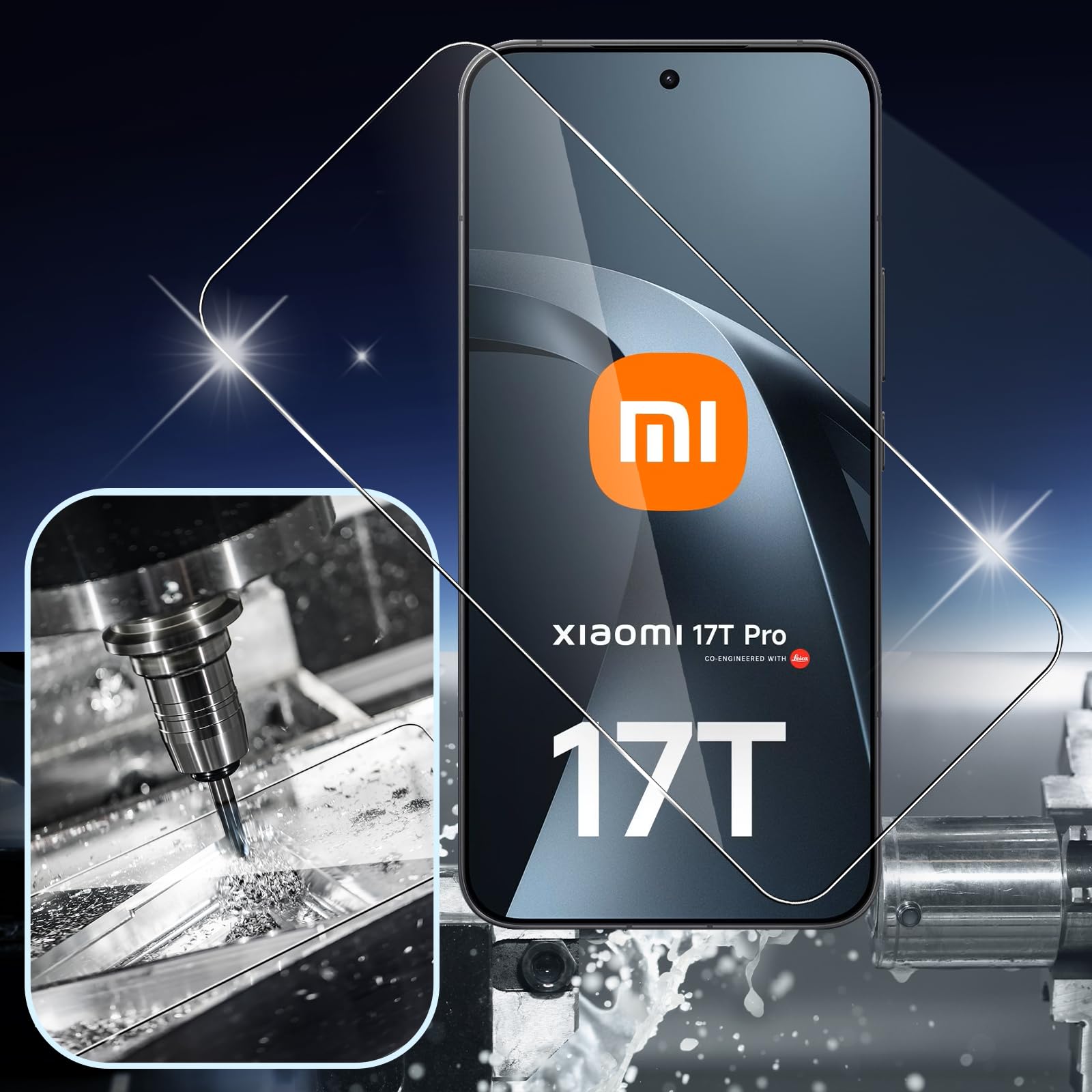 Verre Trempé Xiaomi 17T Pro 5G 3 Pièces Protection écran Film 2.5D HD Dureté 9H