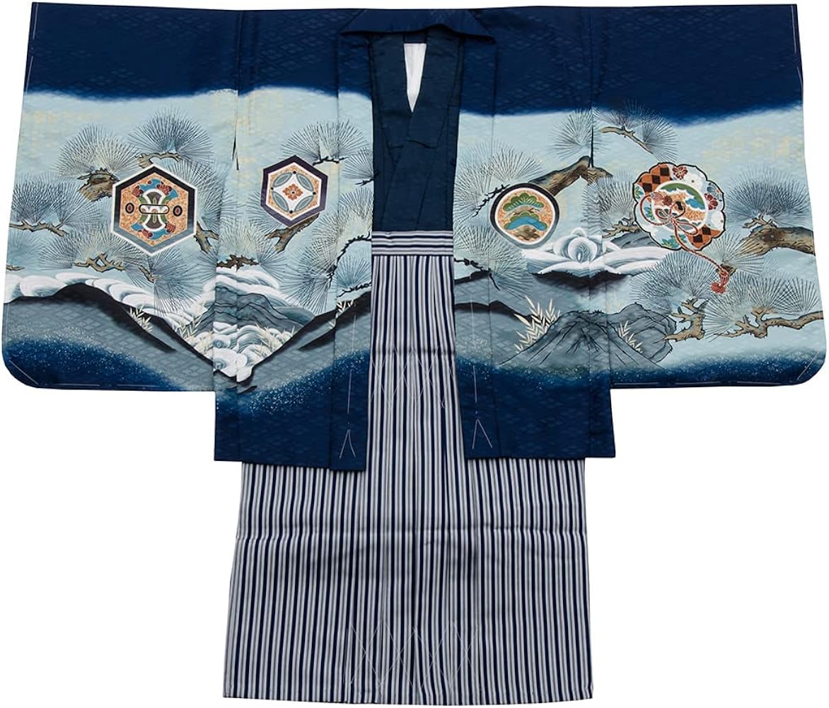 Amazon | 七五三 着物 男の子 五歳 13点フルセット 長門 鷹 鏡 紺 羽織 Amazon | 七五三 着物 男の子 五歳 13点フルセット 長門 鷹 鏡 紺 羽織