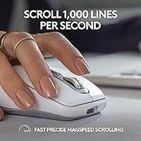 Vista 6 de Logitech MX Keys - Mini teclado + mouse inalámbrico MX Anywhere 3S - escritura fluida, teclas retroiluminadas, desplazamiento rápido, USB-C