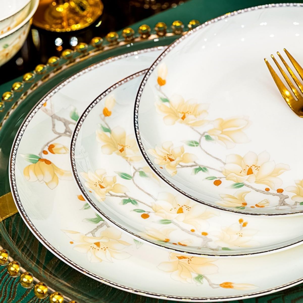 花柄金縁食器セット 25点 セット 花柄金縁食器セット 25点 セット