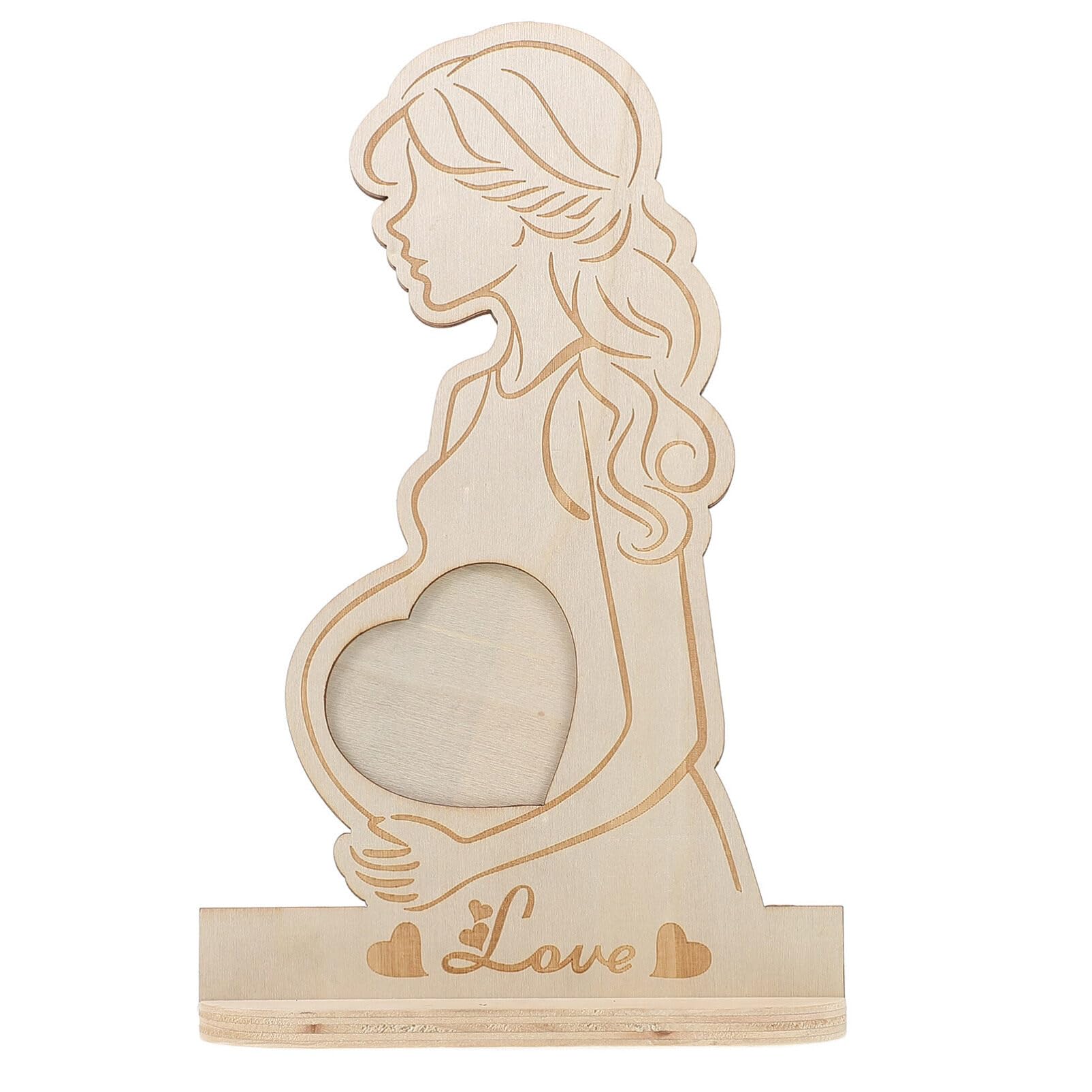 Cabilock Wooden Photo Frame Rustic Frame Decorative Keepsake for Twins Milestone Picture