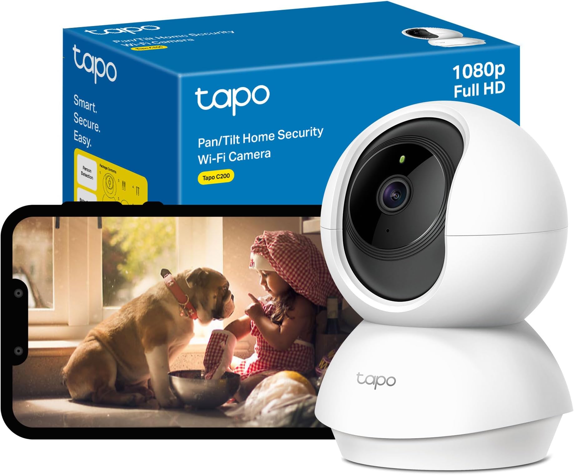 TP-Link Tapo Pan/Tilt Smart Security Camera CCTV (Tapo C200)