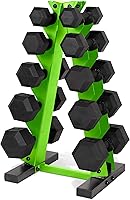 Vista 28 de CAP Barbell Juego de mancuernas hexagonales recubiertas de 150 libras con estante vertical Múltiples opciones