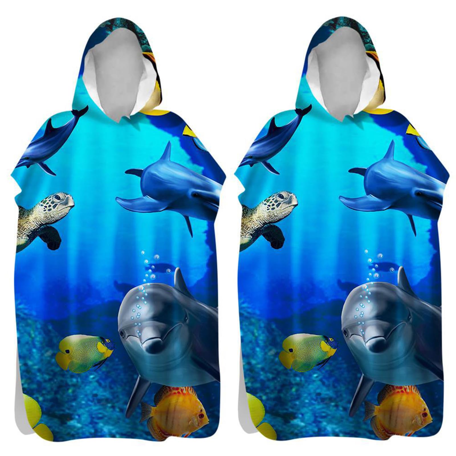Premium Kapuzenhandtücher für Kinder Weicher Strand oder Bad Cartoon Strand Schwimmen Abdecken für Kinder Kleinkinder,Type2,80cm