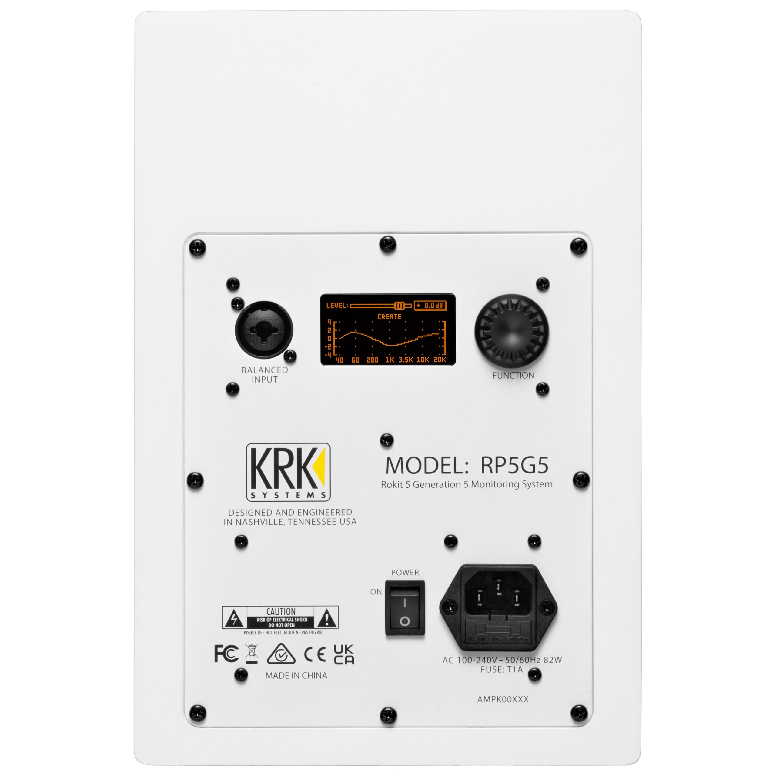 KRK Enceinte de Monitoring RP5 G5 White Limited (la pièce)