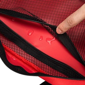 Red First Aid Bag Empty Travel Rescue Pouch Medical Bags First Responder Storage Compact Survival Medicine Emergency Bag for Car Home Office Kitchen Sport Outdoors (LB)