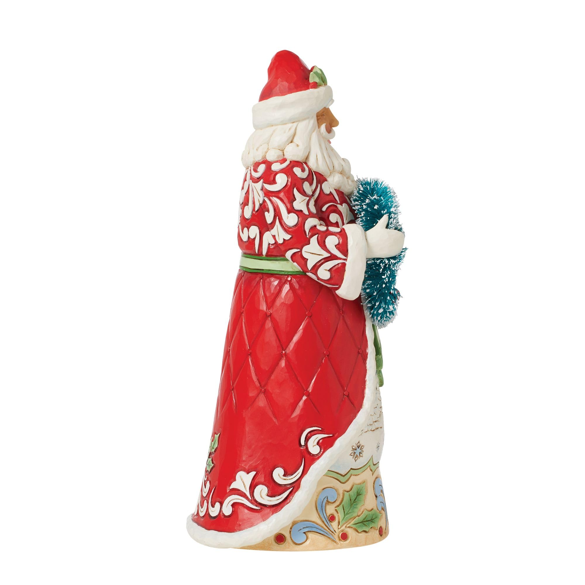 Enesco Jim Shore Santa With Sisal Wreath Figurine, Multicolor, height 23cm - Image 4