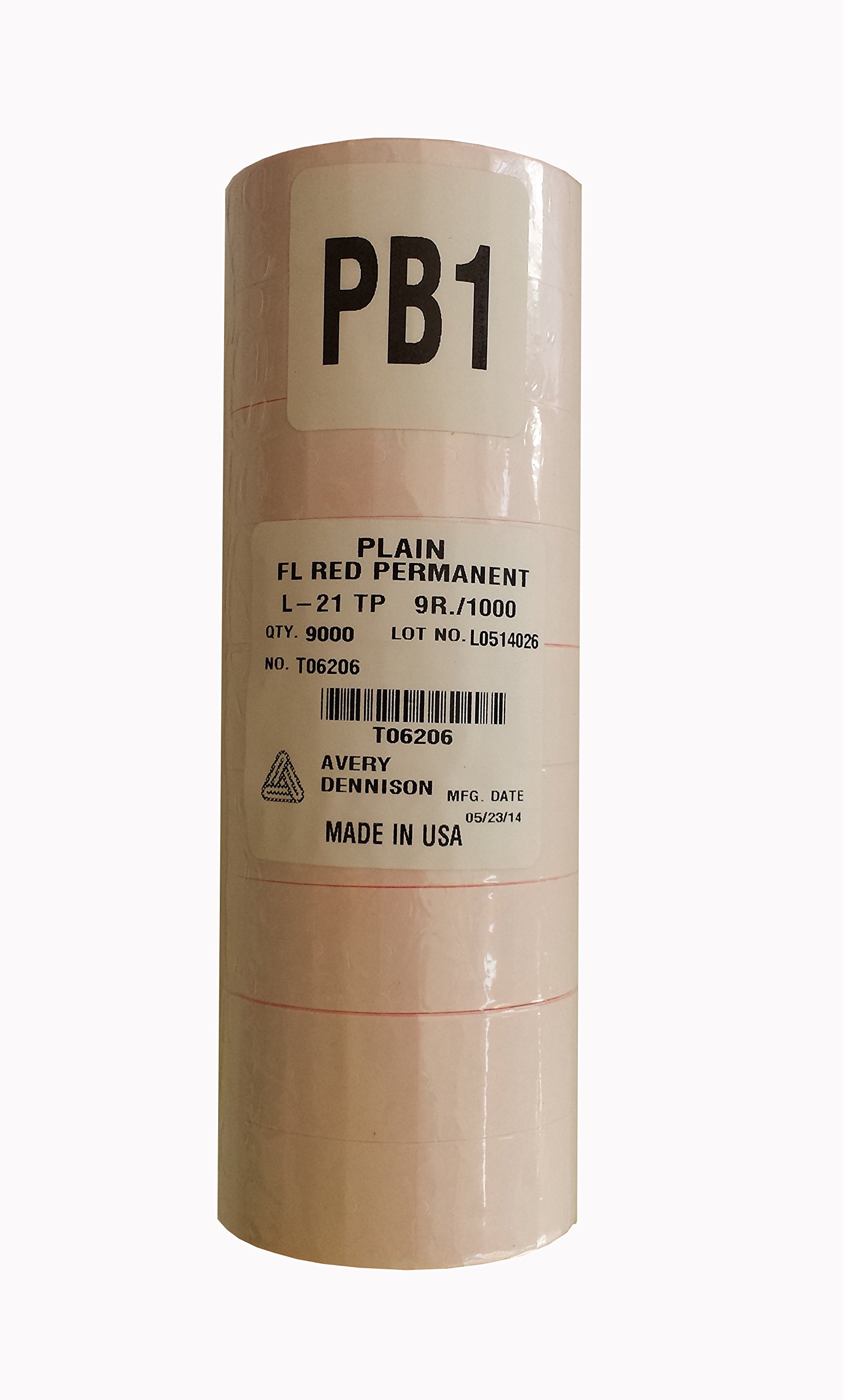 Sato PB-1 Fl. Red Labels for PB-105 or PB-106 (9000/sleeve)