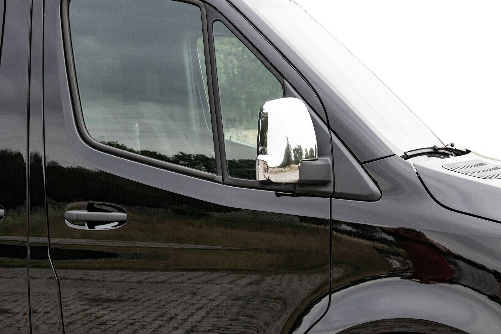 Edelstahl Spiegelkappen Chrom passend für Mercedes Sprinter W907, W910 | ab 2018>