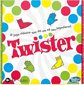 Hasbro Games, Jogo de Festas, Twister - Novos Movimentos, Jogo de Equilíbrio, 2 Jogadores ou Mais - A partir de 6 Anos