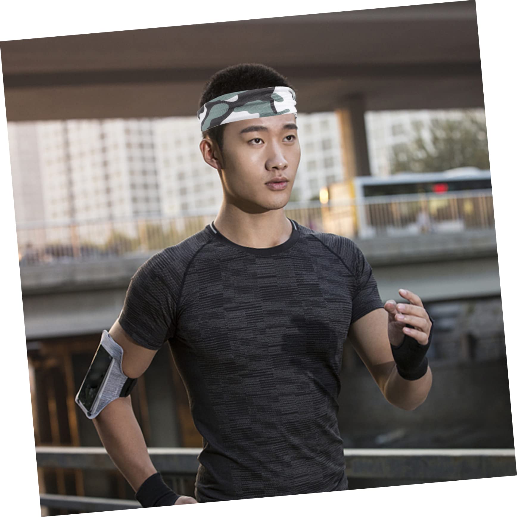 Toddmomy Muñequera Deportiva Banda De Cabello Bandas para El Sudor para Hombres Diadilla Diadema De Hombres Moda Deporte Diadema para Hombres Diademas Masculinos Poliéster