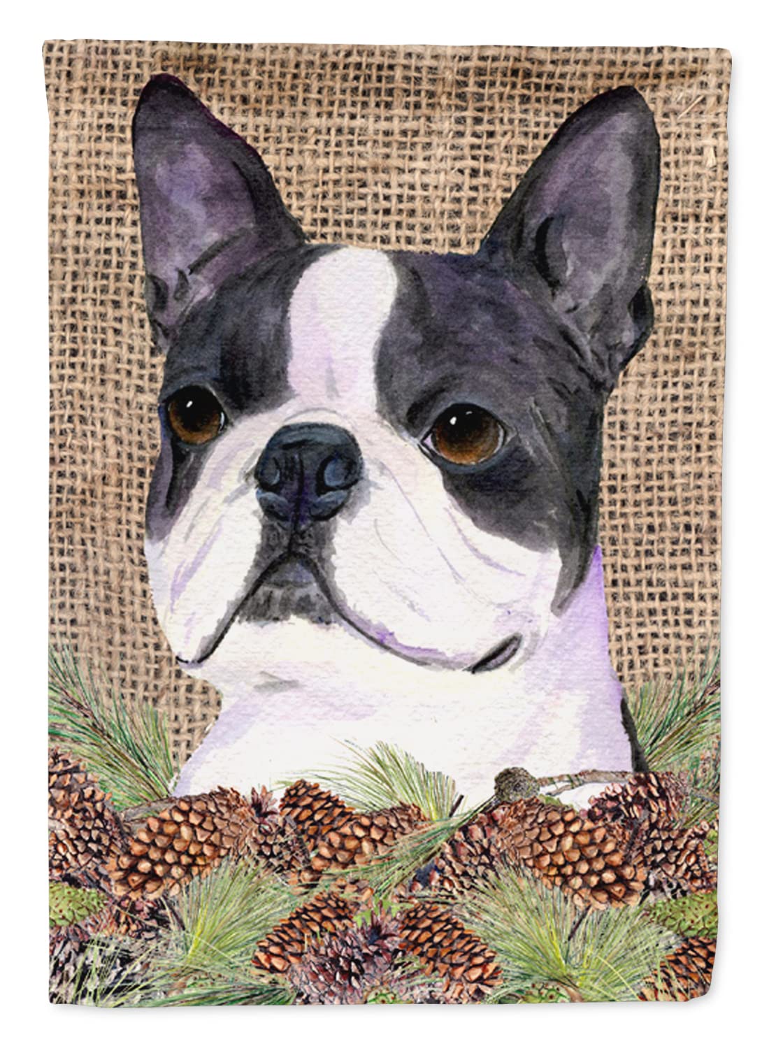 Bandiera Da Giardino Boston Terrier - Caroline's Treasures - Multicolore, 28x40 Cm - Doppia Faccia, Con Manica Per Asta - Prodotta In USA - 6
