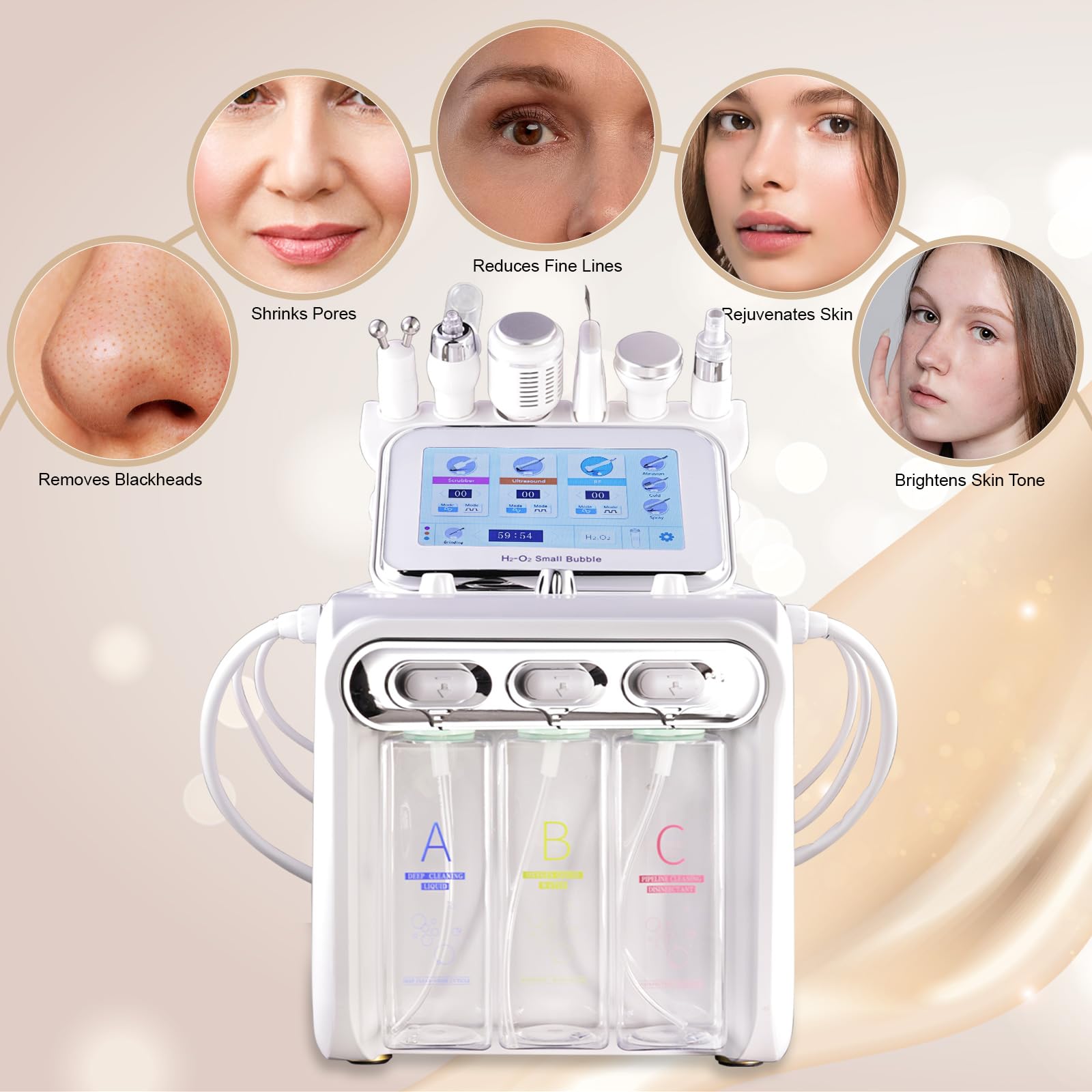 Amazon.com: Hydrogen Oxygen 7 in1 Diamond Microdermabrasion