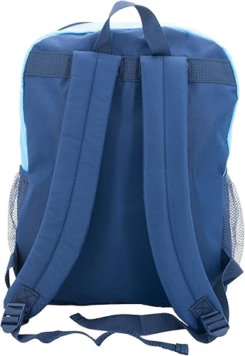 Miniatura 4 de Bluey Juego de mochila de 2 piezas, bolsa de viaje de 16 pulgadas para niños y niñas preescolares, color azul, Azul, Grande, Bluey
