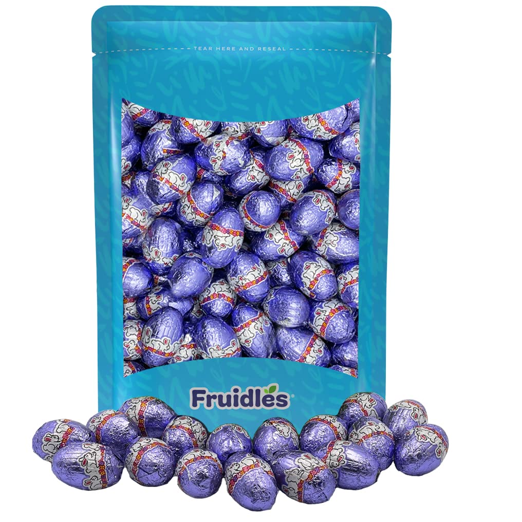 Easter Filled Bunny Bites Milk Chocolate, Happy Easter Day Eggs, Party Bag Fillers, Individually Wrapped, Kosher Certified Dairy (Peanut Butter Filled Bunny Bites, 5 Pounds)