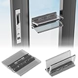 Sliding Door Lock 2 Pack, Child Safety Proof Locks for Sliding Window Security, Sliding Glass Doors Easy Installation, No Tools Required, Extra Strong Adhesive