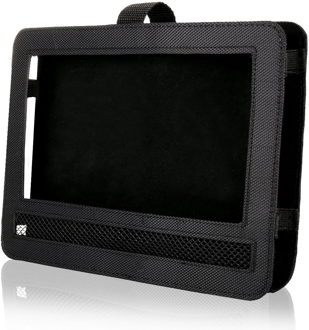 dvd portatile per poggiatesta auto con cinghie