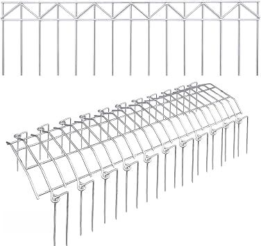 Bundle with Gate Fence, 2 32" L x 11.8" W Original Gate Plate with 44 Pcs 10" H U-Shaped Stakes