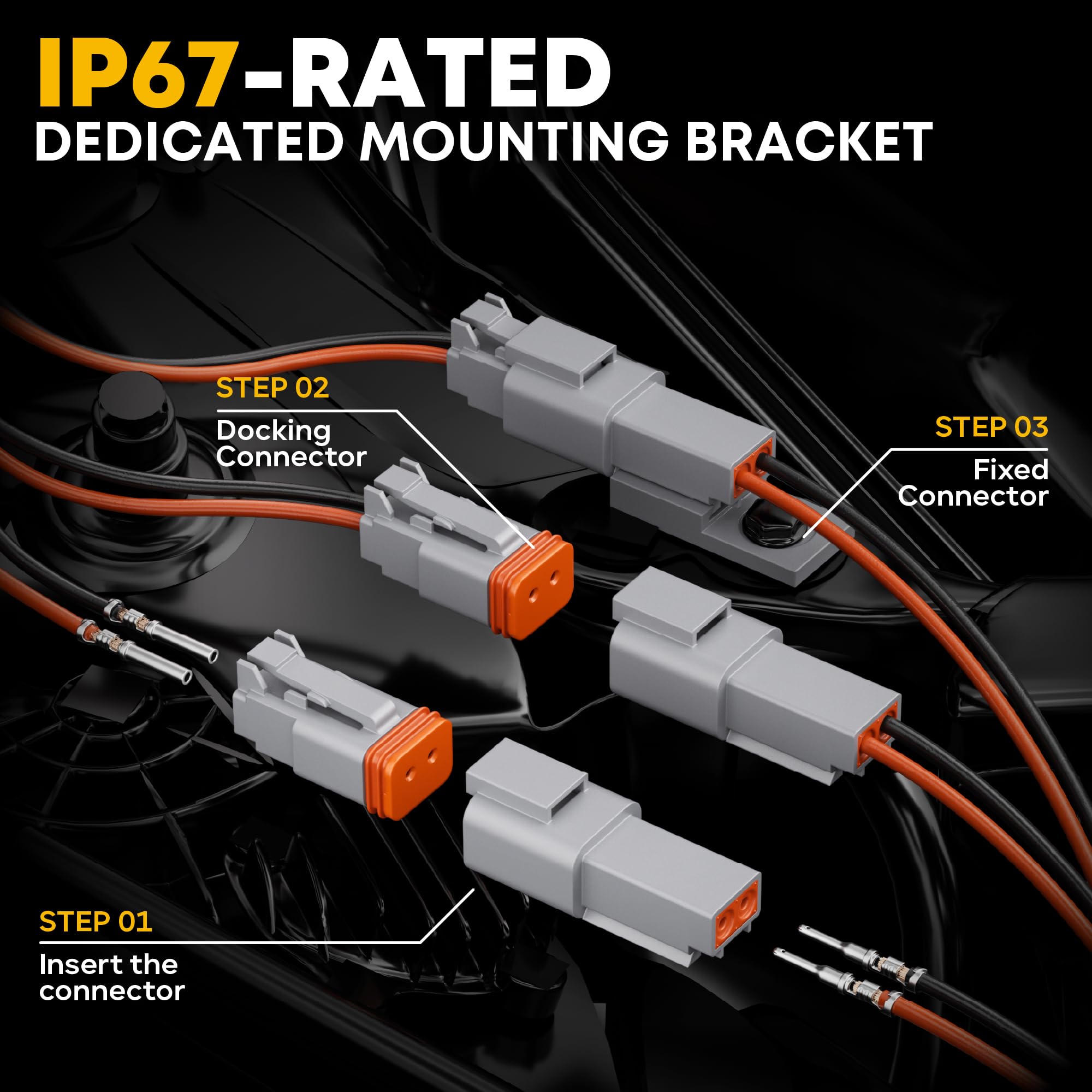 DxCRIMP Kit Crimpadora para Conectores Serie DT, Impermeables 2-6 Pines, 22-14 AWG, Compatible con Deutsch DT