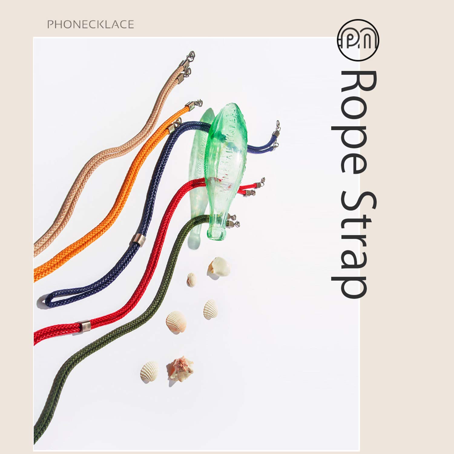 Amazon | [フォンネックレス] ロープストラップ スマホストラップ