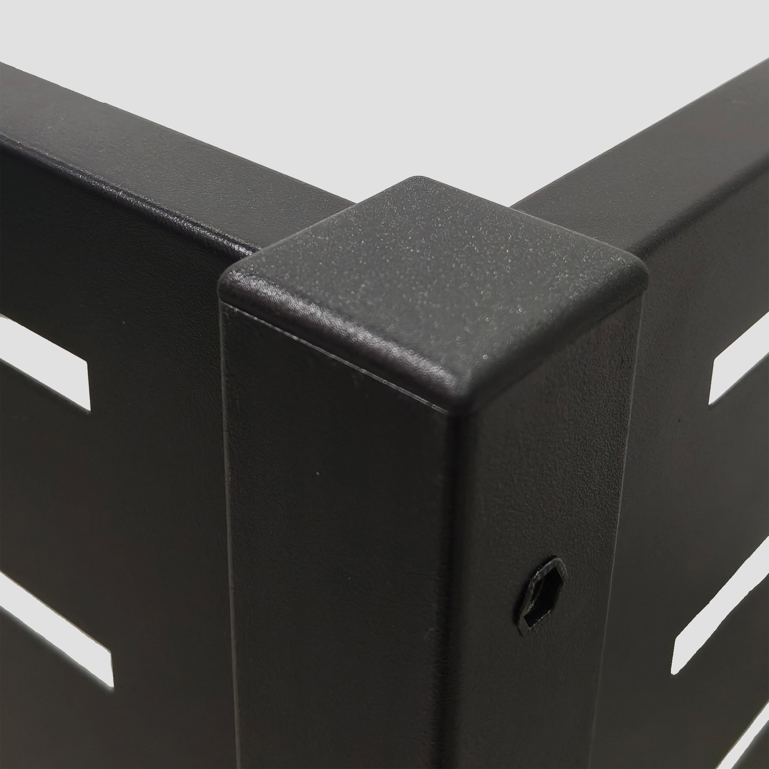 Relaxdays Cache-poubelles Line, Brise-Vue modulaire Noir, 2 Panneaux 140 x 240 cm
