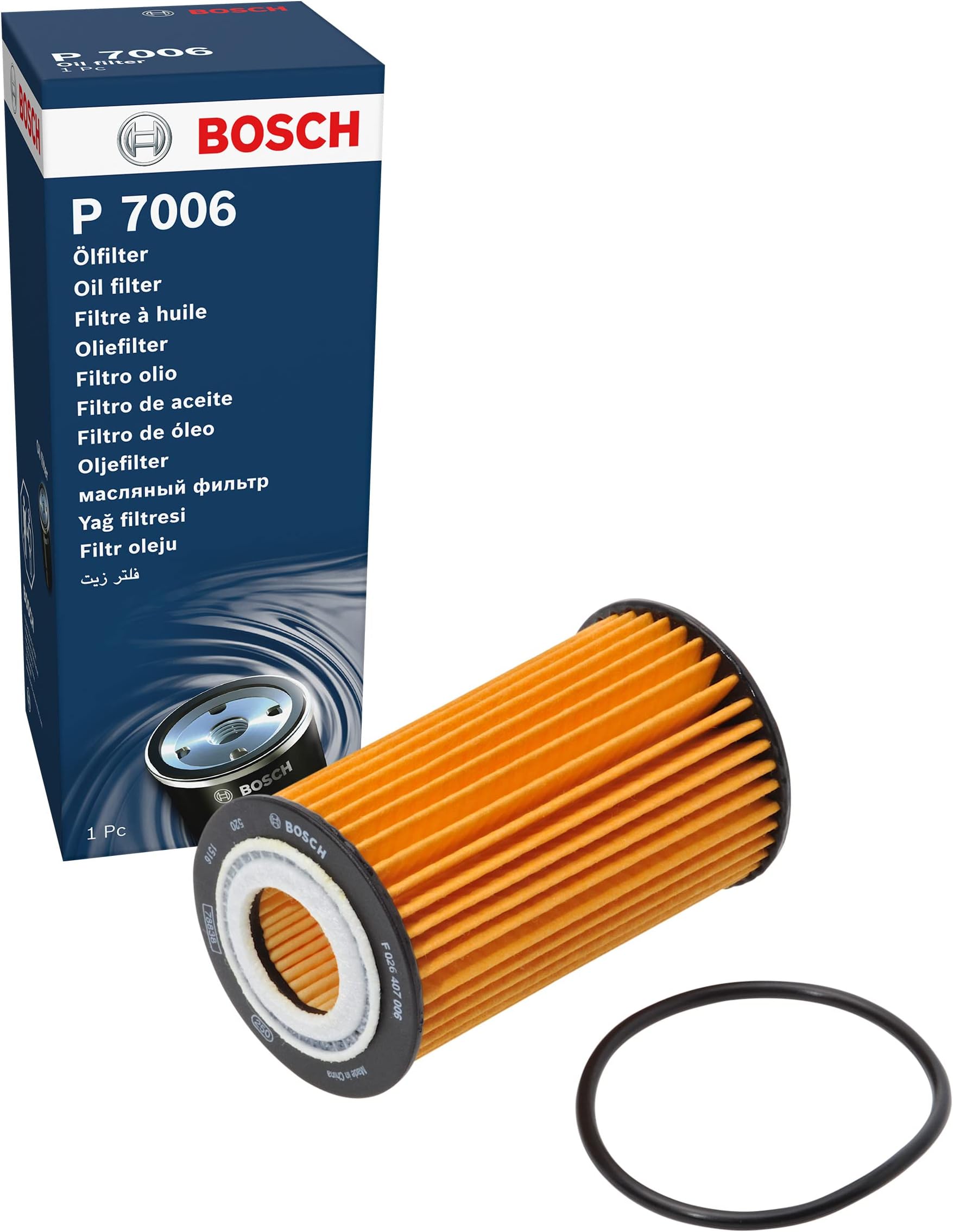 P7006 Car Oil Filter - Separates Soot and Metal Particles from Engine Oil - Provides Reliable Engine Lubrication
