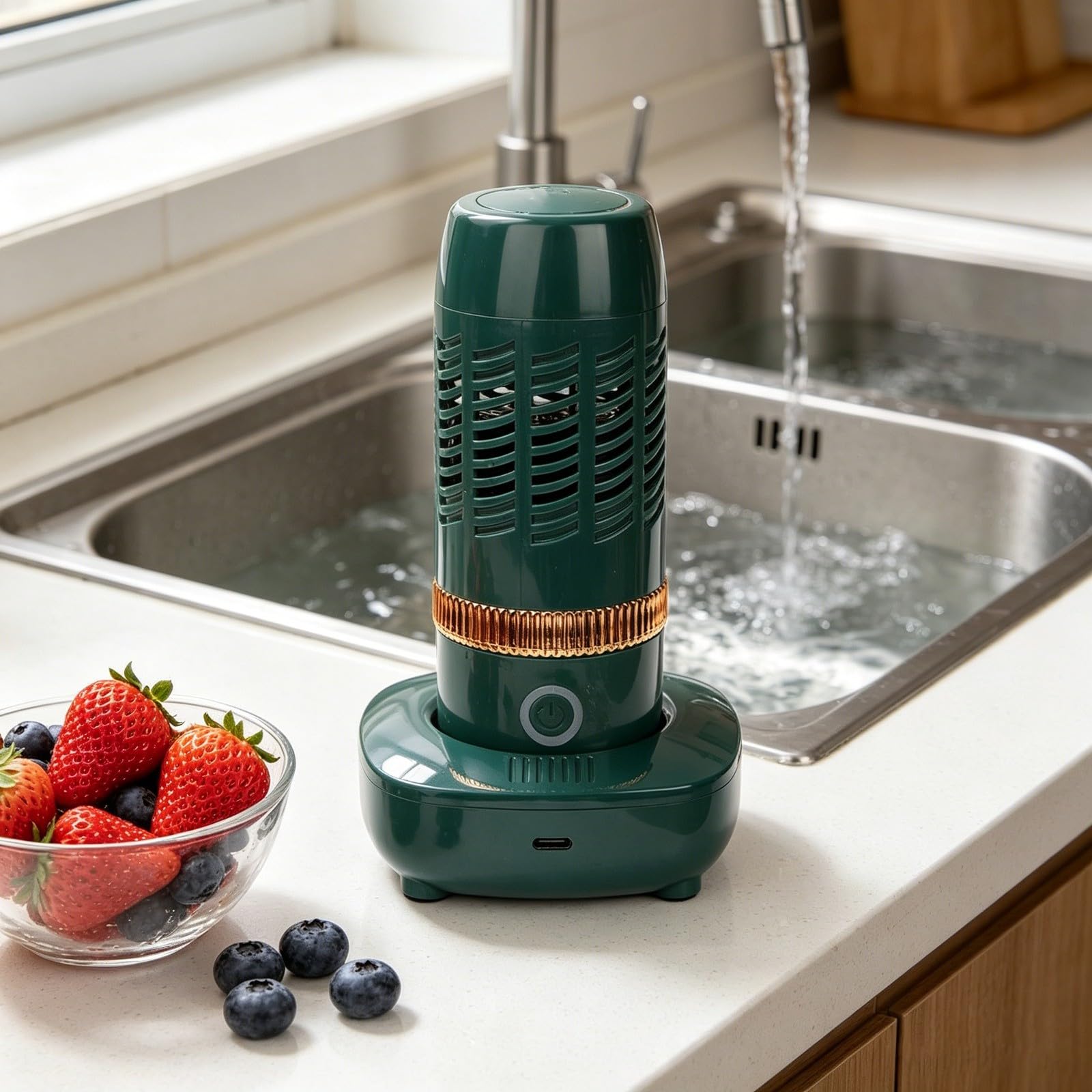Máquina purificadora de frutas y verduras, sistema de limpieza avanzado para alimentos de cocina 061107