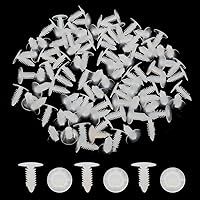 Vista 2 de uxcell 100 piezas universales para remaches de puerta de coche, parachoques panel retenedor clip 0.276 in transparente