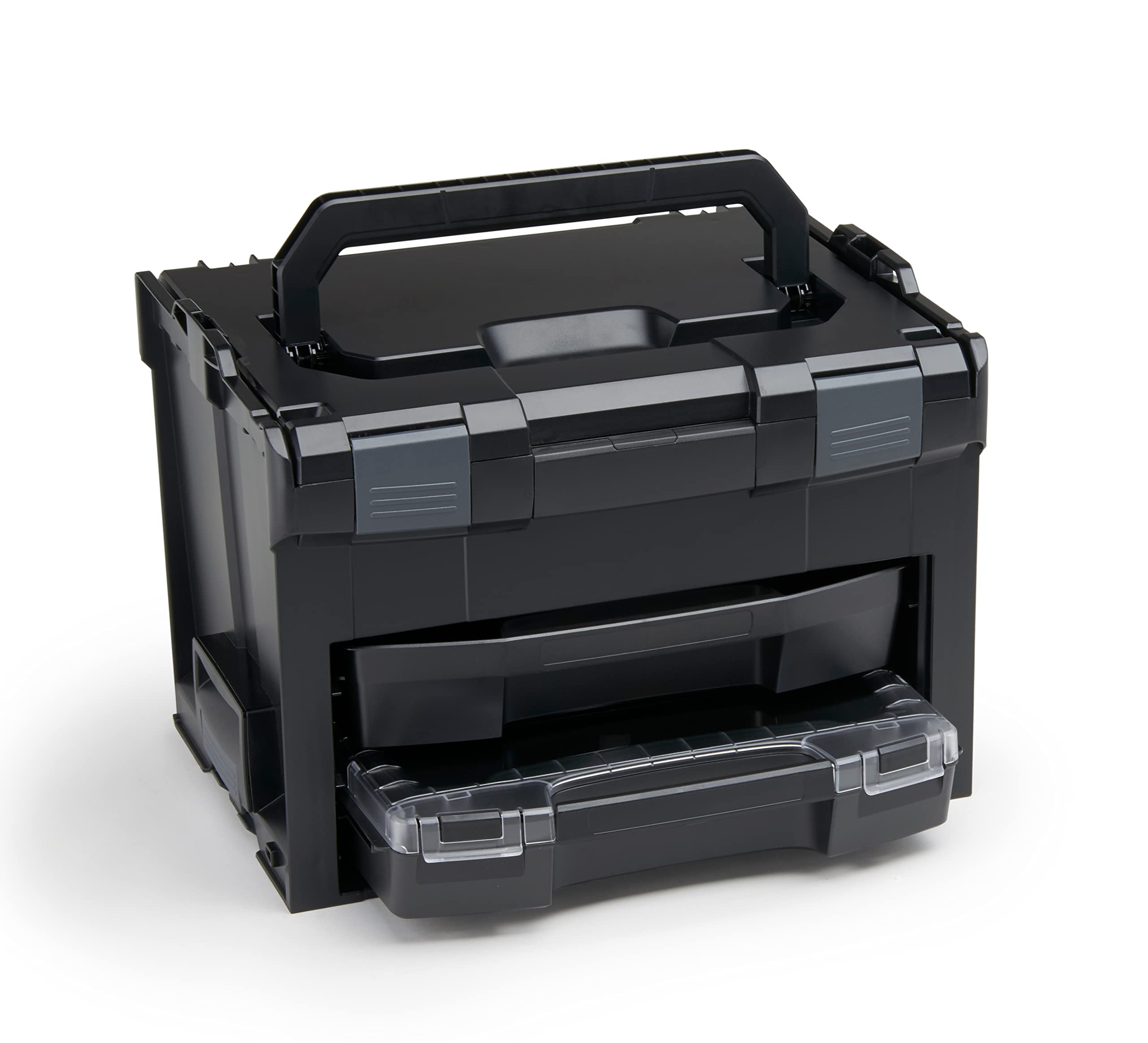 L-BOXX Sortimo LS-BOXX 306 - Maletín de herramientas con i-BOXX 72 vacío y cajón LS 72 vacío, sistema de transporte, caja de almacenamiento ideal para herramientas