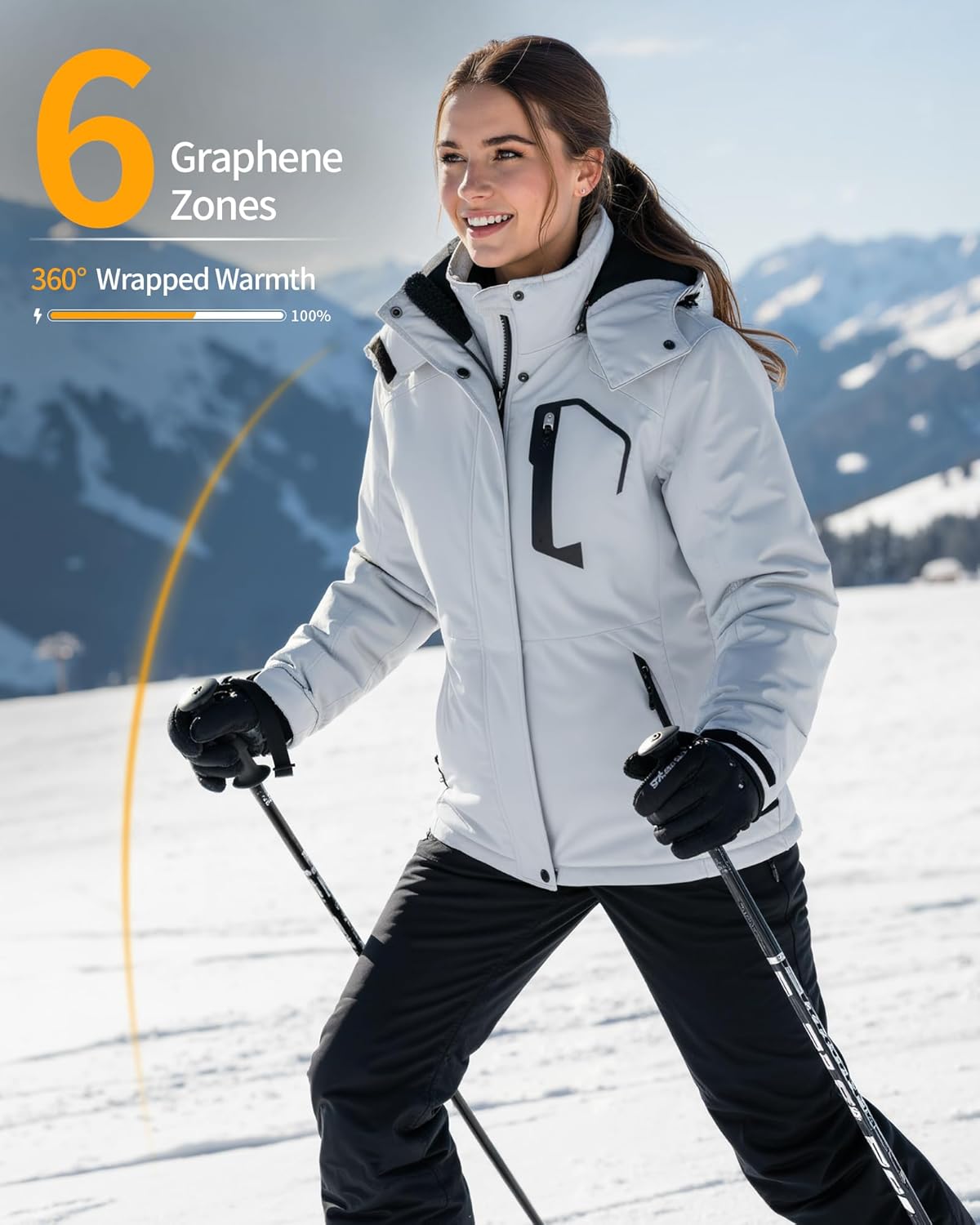 Wulcea Graphene Women Heated Jacket + Heated Hat