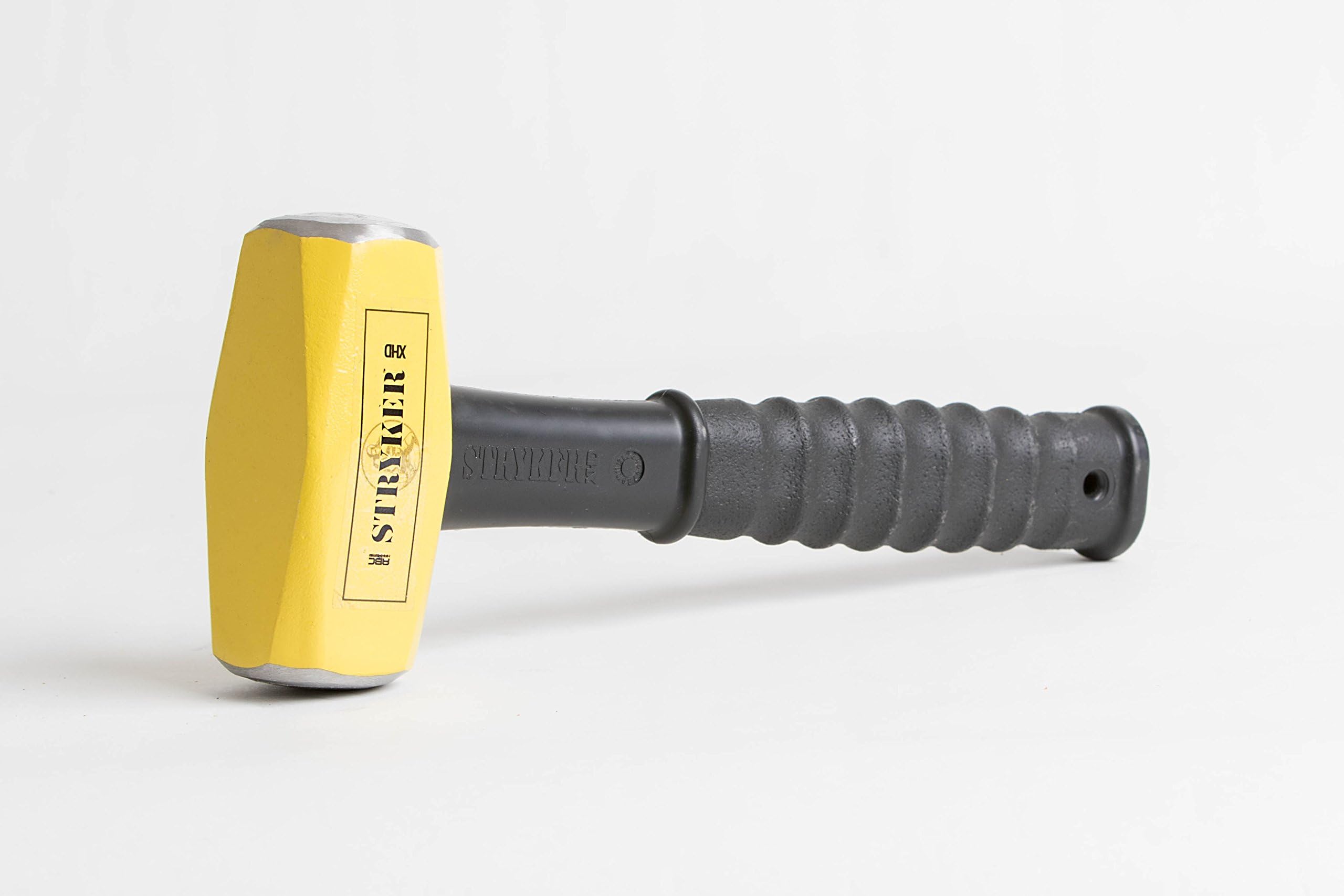 ABC Hammers 4 Pound Steel Sledge Hammer with 12 Inch Steel Reinforced Poly Handle, Stryker XHD412S