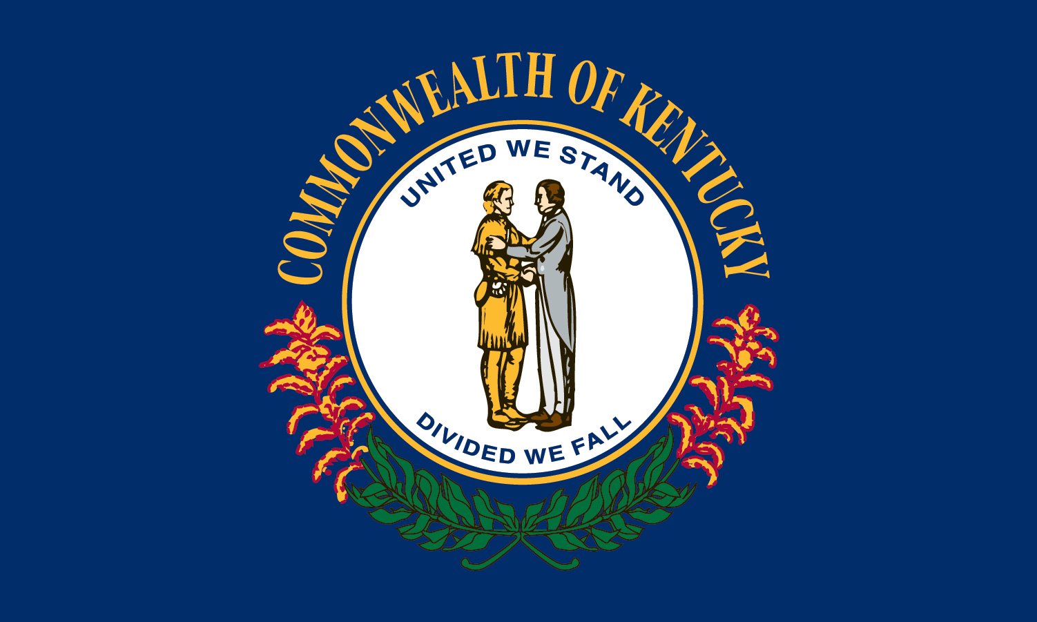 Amazon.co.jp: Valley Forge, Kentucky State Flag, Nylon, 4'x6', 100