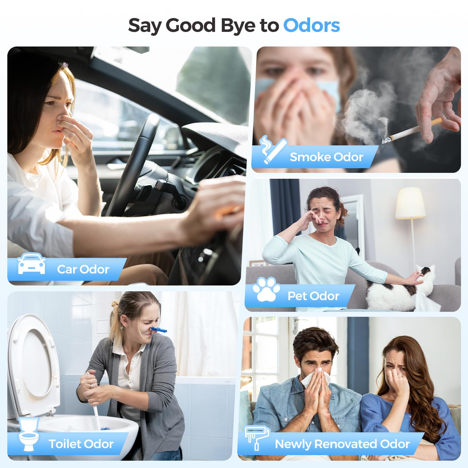 Generatore di O3 68000mg/h,Macchina di ozono commerciale/domestica per 4000 piedi quadrati,Eliminatore di odori ad alta capacità per la rimozione degli odori,Deodorante purificatore d'aria per